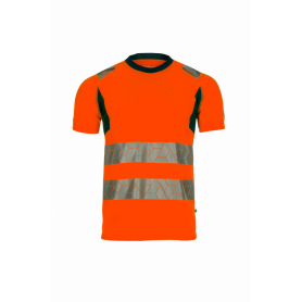 SYNQ® Risingstar : T-shirt Haute Visibilité Réfléchissant, Léger et Extensible en Tissu Recyclé