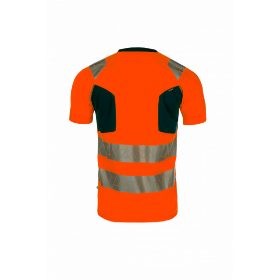 SYNQ® Risingstar : T-shirt Haute Visibilité Réfléchissant, Léger et Extensible en Tissu Recyclé