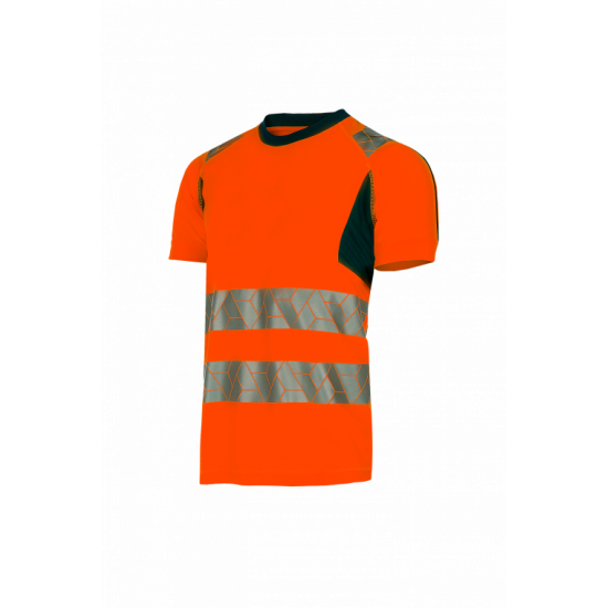 SYNQ® Risingstar : T-shirt Haute Visibilité Réfléchissant, Léger et Extensible en Tissu Recyclé