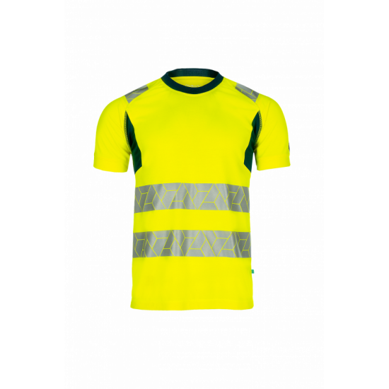 SYNQ® Risingstar : T-shirt Haute Visibilité Réfléchissant, Léger et Extensible en Tissu Recyclé