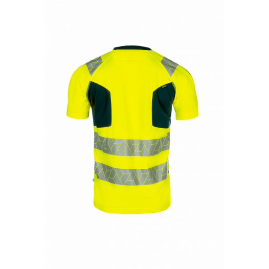 SYNQ® Risingstar : T-shirt Haute Visibilité Réfléchissant, Léger et Extensible en Tissu Recyclé