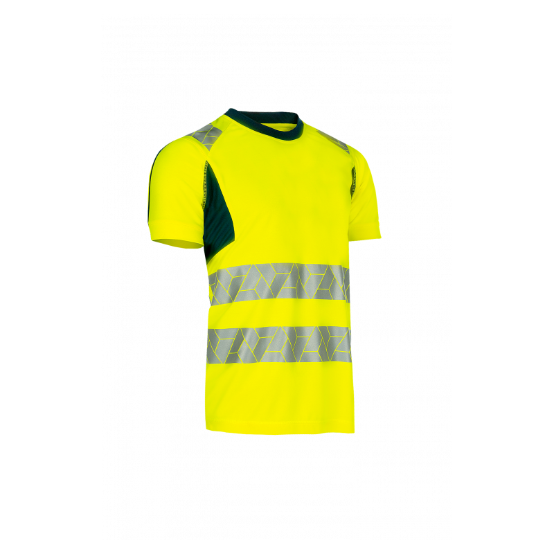 SYNQ® Risingstar : T-shirt Haute Visibilité Réfléchissant, Léger et Extensible en Tissu Recyclé