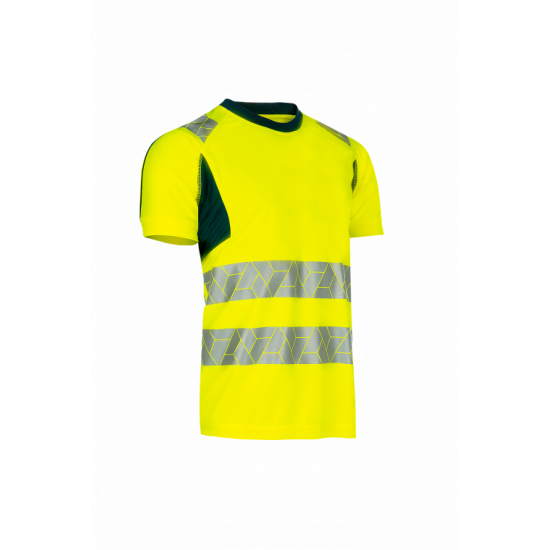 SYNQ® Risingstar : T-shirt Haute Visibilité Réfléchissant, Léger et Extensible en Tissu Recyclé