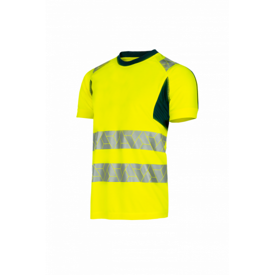 SYNQ® Risingstar : T-shirt Haute Visibilité Réfléchissant, Léger et Extensible en Tissu Recyclé