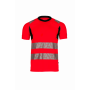 SYNQ® Risingstar : T-shirt Haute Visibilité Réfléchissant, Léger et Extensible en Tissu Recyclé