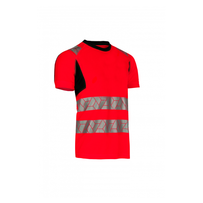 SYNQ® Risingstar : T-shirt Haute Visibilité Réfléchissant, Léger et Extensible en Tissu Recyclé