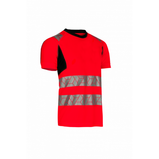 SYNQ® Risingstar : T-shirt Haute Visibilité Réfléchissant, Léger et Extensible en Tissu Recyclé