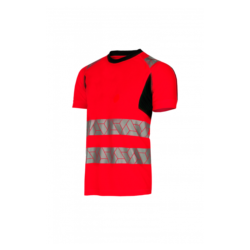 SYNQ® Risingstar : T-shirt Haute Visibilité Réfléchissant, Léger et Extensible en Tissu Recyclé