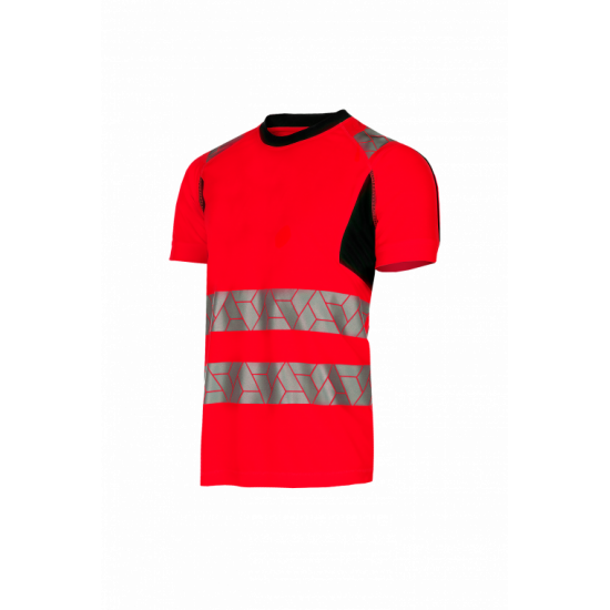 SYNQ® Risingstar : T-shirt Haute Visibilité Réfléchissant, Léger et Extensible en Tissu Recyclé