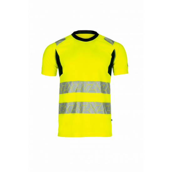 SYNQ® Risingstar : T-shirt Haute Visibilité Réfléchissant, Léger et Extensible en Tissu Recyclé