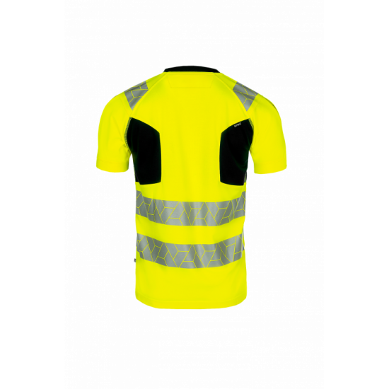 SYNQ® Risingstar : T-shirt Haute Visibilité Réfléchissant, Léger et Extensible en Tissu Recyclé