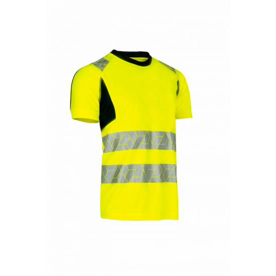 SYNQ® Risingstar : T-shirt Haute Visibilité Réfléchissant, Léger et Extensible en Tissu Recyclé