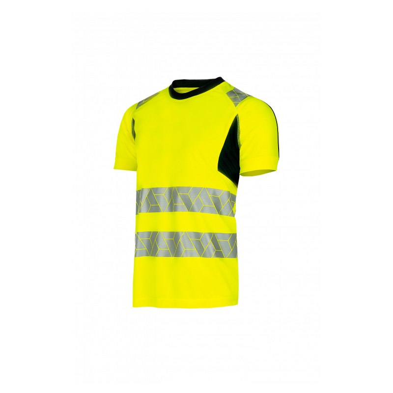 SYNQ® Risingstar : T-shirt Haute Visibilité Réfléchissant, Léger et Extensible en Tissu Recyclé