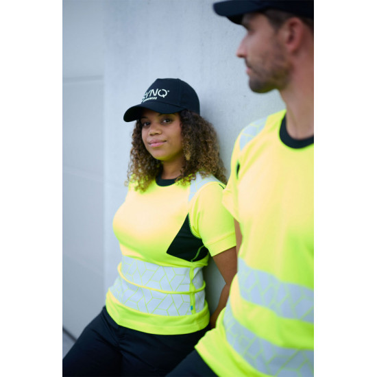 SYNQ® Risingstar : T-shirt Haute Visibilité Réfléchissant, Léger et Extensible en Tissu Recyclé