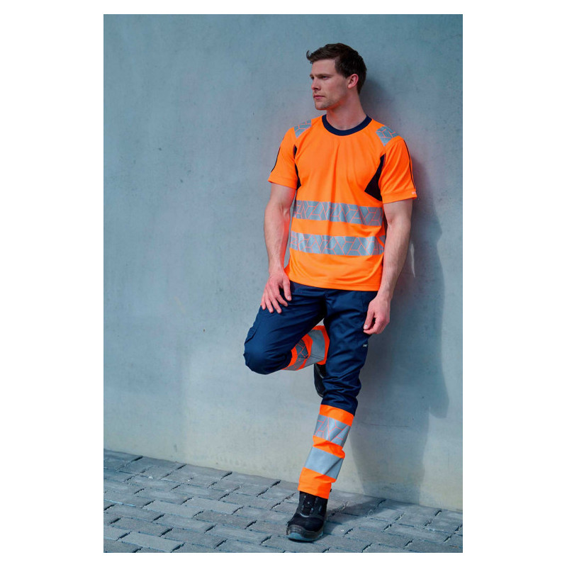 SYNQ® Risingstar : T-shirt Haute Visibilité Réfléchissant, Léger et Extensible en Tissu Recyclé