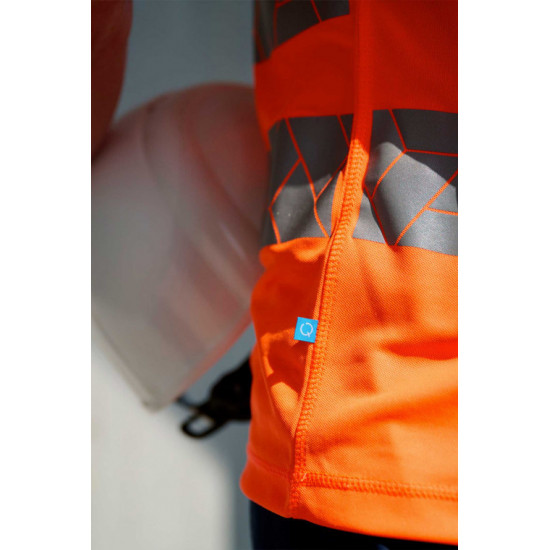 SYNQ® Risingstar : T-shirt Haute Visibilité Réfléchissant, Léger et Extensible en Tissu Recyclé