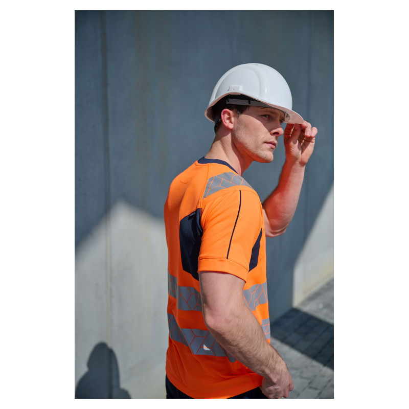 SYNQ® Risingstar : T-shirt Haute Visibilité Réfléchissant, Léger et Extensible en Tissu Recyclé