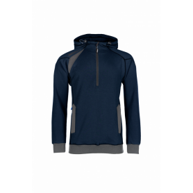 SYNQ® Hoodie : Sweat de Travail à Capuche, Zippé, Confortable et au Design Moderne