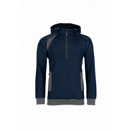 SYNQ® Hoodie : Sweat de Travail à Capuche, Zippé, Confortable et au Design Moderne