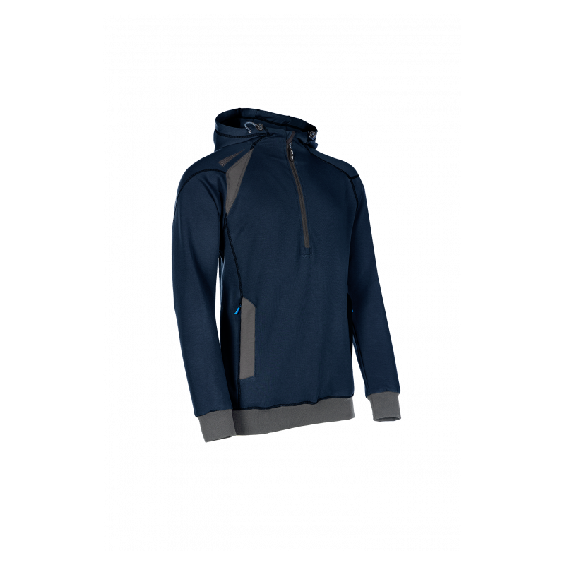 SYNQ® Hoodie : Sweat de Travail à Capuche, Zippé, Confortable et au Design Moderne