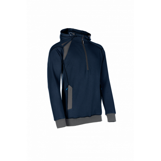 SYNQ® Hoodie : Sweat de Travail à Capuche, Zippé, Confortable et au Design Moderne