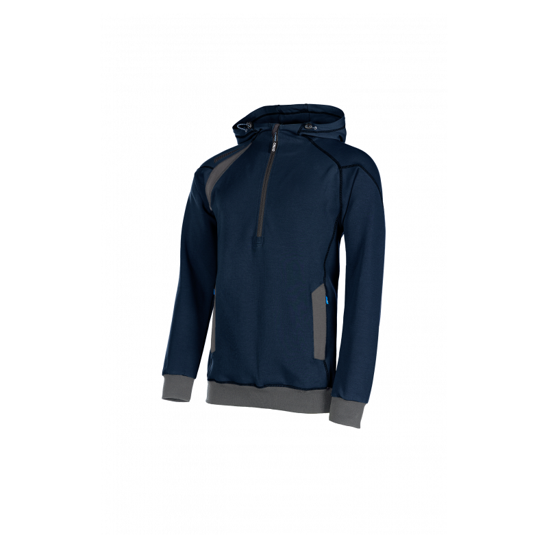 SYNQ® Hoodie : Sweat de Travail à Capuche, Zippé, Confortable et au Design Moderne