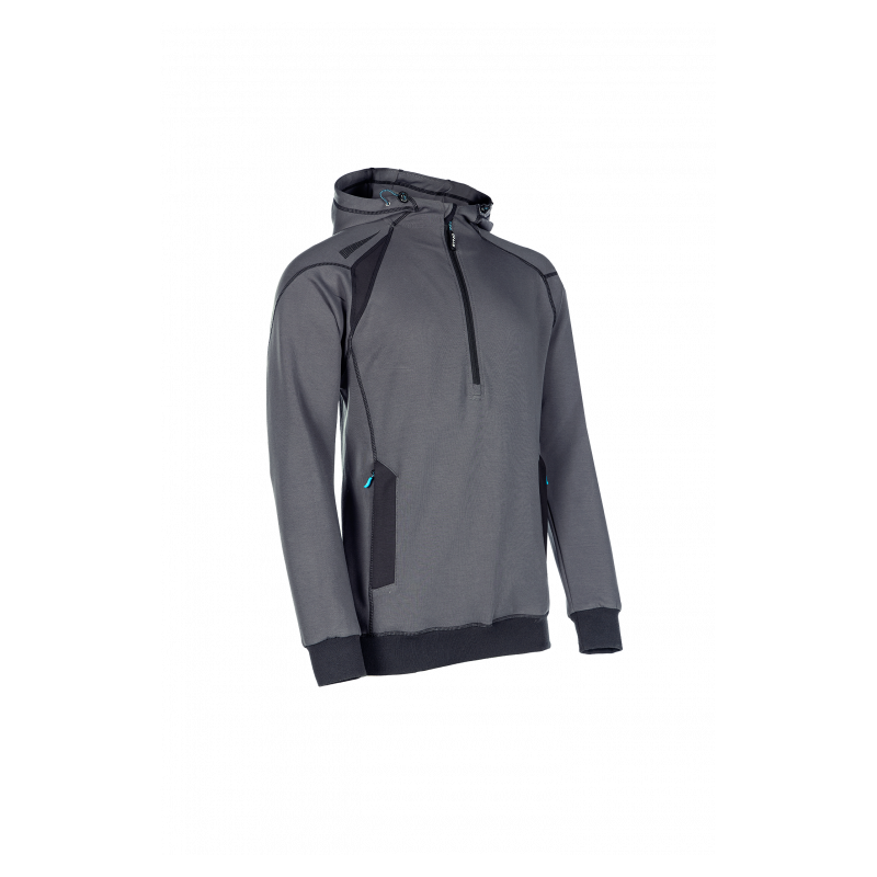 SYNQ® Hoodie : Sweat de Travail à Capuche, Zippé, Confortable et au Design Moderne