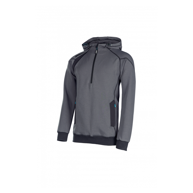 SYNQ® Hoodie : Sweat de Travail à Capuche, Zippé, Confortable et au Design Moderne