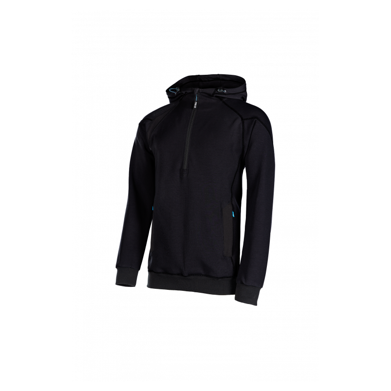 SYNQ® Hoodie : Sweat de Travail à Capuche, Zippé, Confortable et au Design Moderne
