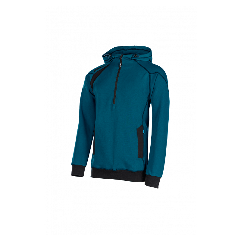 SYNQ® Hoodie : Sweat de Travail à Capuche, Zippé, Confortable et au Design Moderne