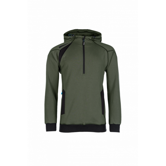 SYNQ® Hoodie : Sweat de Travail à Capuche, Zippé, Confortable et au Design Moderne