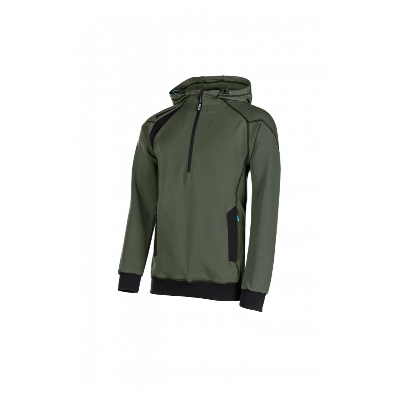 SYNQ® Hoodie : Sweat de Travail à Capuche, Zippé, Confortable et au Design Moderne