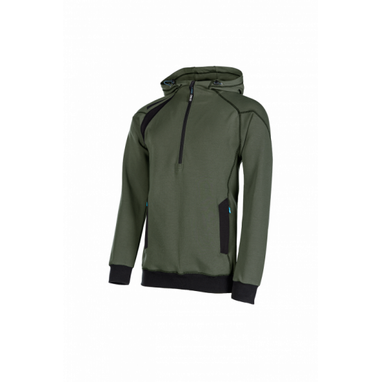 SYNQ® Hoodie : Sweat de Travail à Capuche, Zippé, Confortable et au Design Moderne