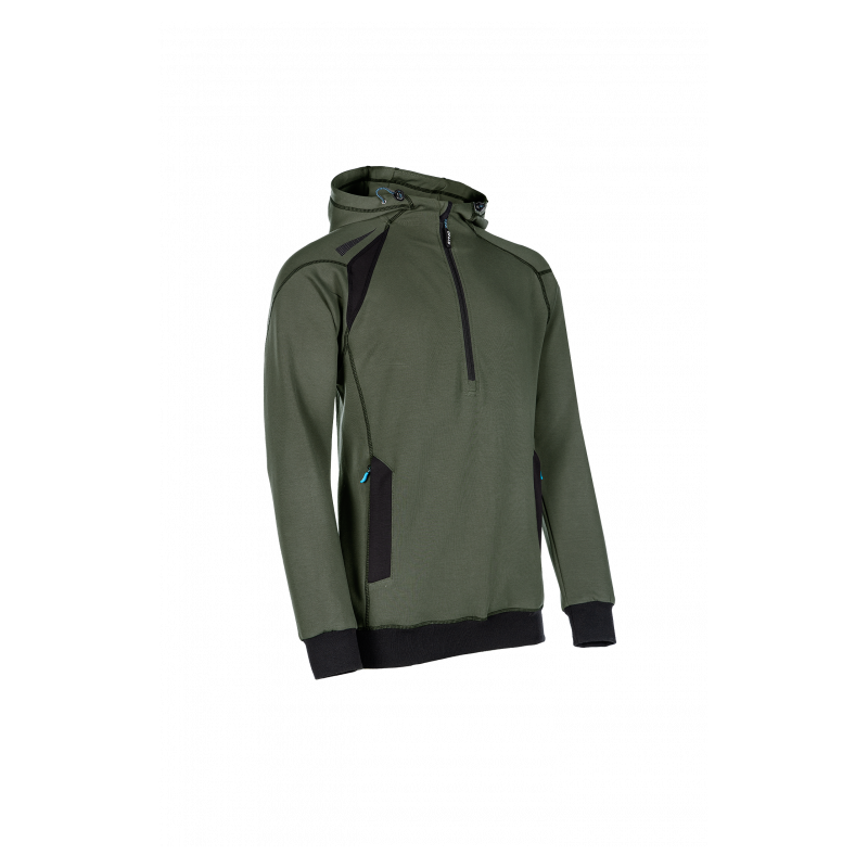 SYNQ® Hoodie : Sweat de Travail à Capuche, Zippé, Confortable et au Design Moderne