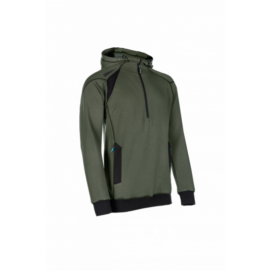 SYNQ® Hoodie : Sweat de Travail à Capuche, Zippé, Confortable et au Design Moderne