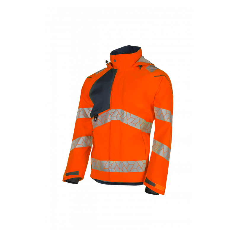 SYNQ® Projeqtor : Veste de Travail Imperméable Haute Visibilité, Légère et Résistante aux Intempéries