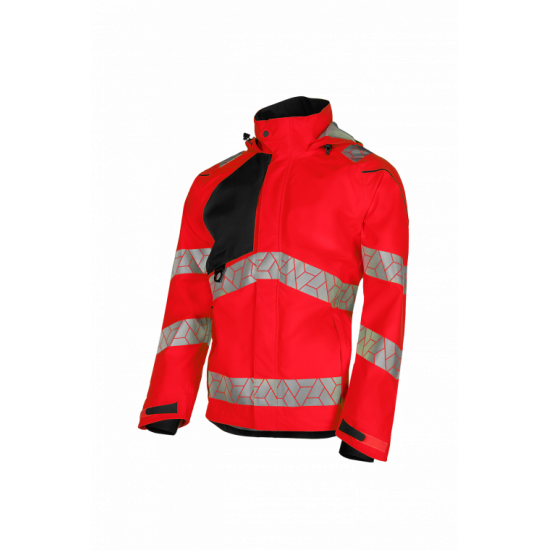 SYNQ® Projeqtor : Veste de Travail Imperméable Haute Visibilité, Légère et Résistante aux Intempéries