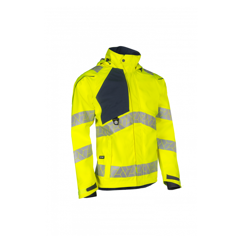 SYNQ® Projeqtor : Veste de Travail Imperméable Haute Visibilité, Légère et Résistante aux Intempéries