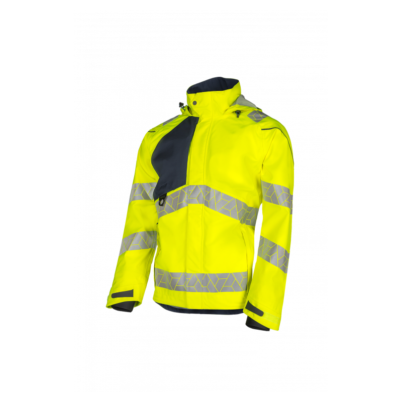 SYNQ® Projeqtor : Veste de Travail Imperméable Haute Visibilité, Légère et Résistante aux Intempéries