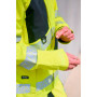 SYNQ® Projeqtor : Veste de Travail Imperméable Haute Visibilité, Légère et Résistante aux Intempéries