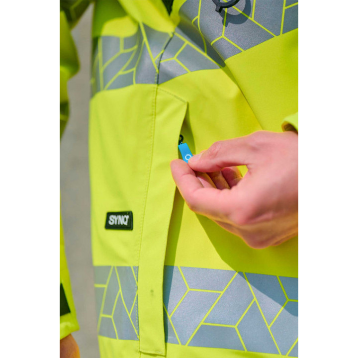 Veste de travail haute visibilité imperméable SYNQ Projeqtor