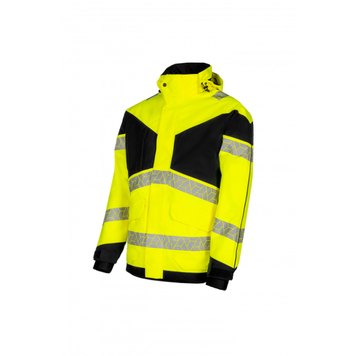 Parka hiver haute visibilité imperméable travail extérieur