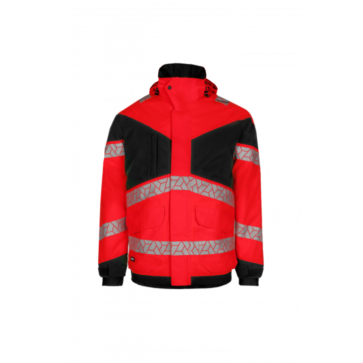 Parka hiver haute visibilité imperméable travail extérieur