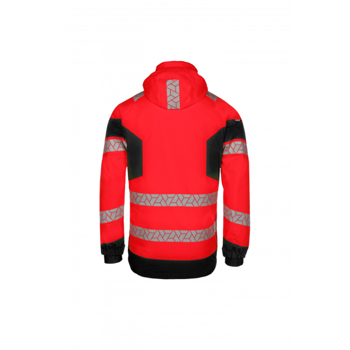 Parka hiver haute visibilité imperméable travail extérieur