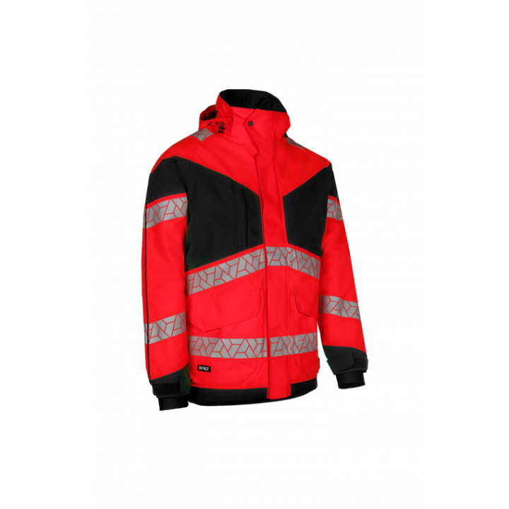 Parka hiver haute visibilité imperméable travail extérieur