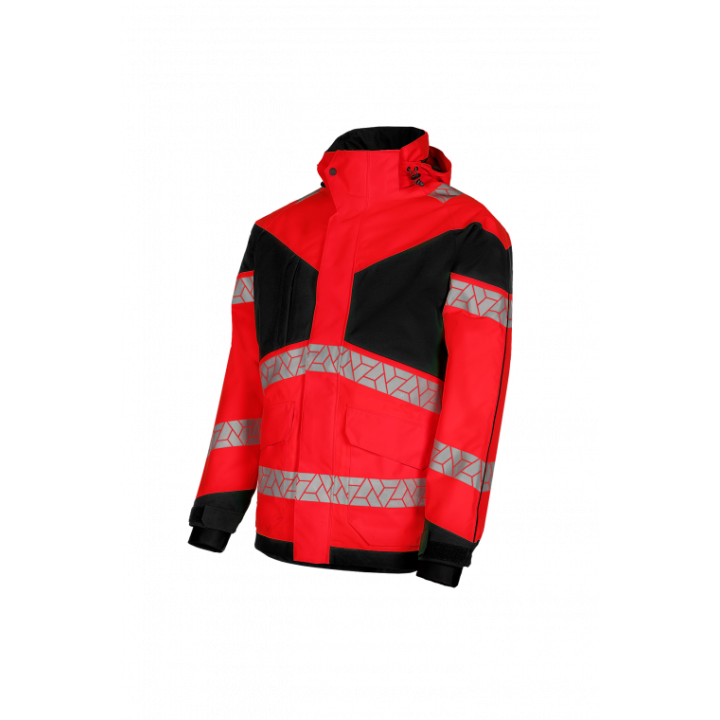 Parka hiver haute visibilité imperméable travail extérieur