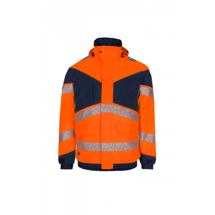 Parka hiver haute visibilité imperméable travail extérieur