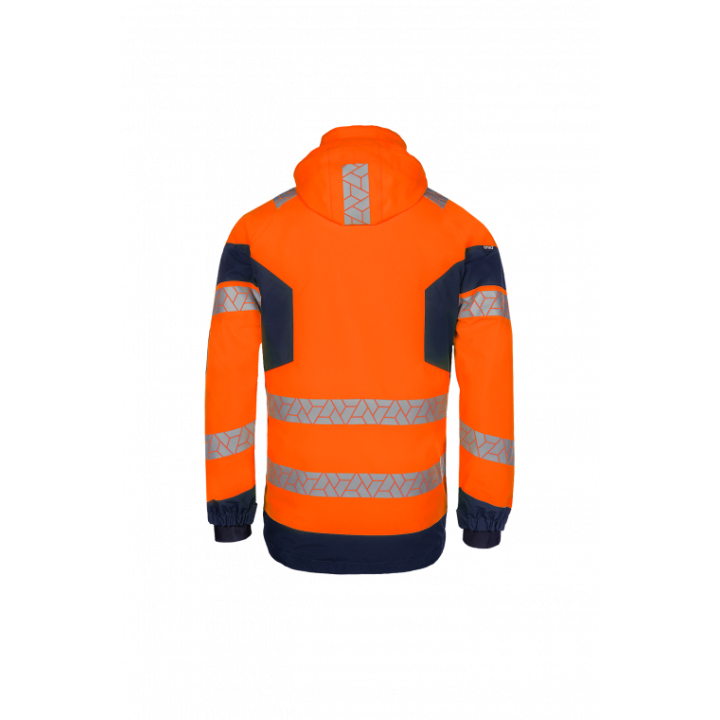 Parka hiver haute visibilité imperméable travail extérieur