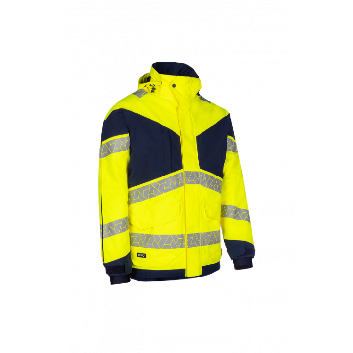 Parka hiver haute visibilité imperméable travail extérieur