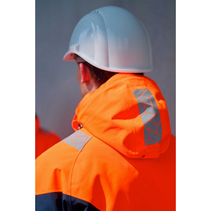 Parka hiver haute visibilité imperméable travail extérieur